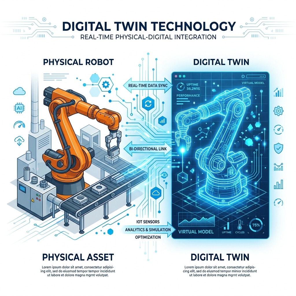Digital Twin concept illustration
