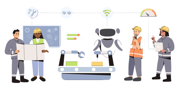 Industrial growth illustration